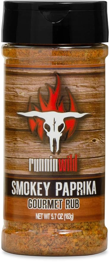 Smokey Paprika Seasoning | Smoked Paprika balanced out with brown sugar, spices, and a hint of natural smoke flavor | Runnin??Wild Foods, 5.7 ounces