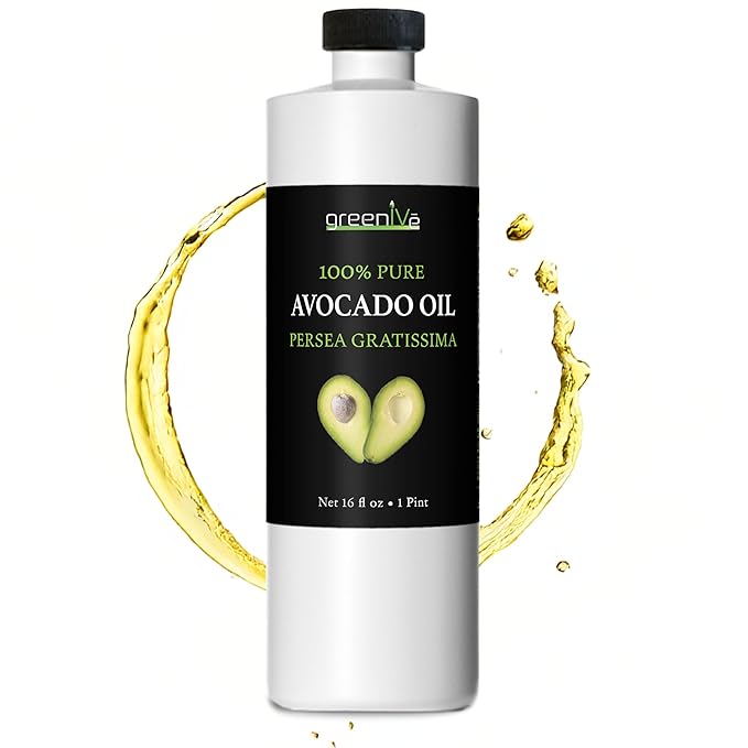GreenIVe - Avocado Oil - 100% Pure Avocado Oil - Cold Pressed - Virgin - Exclusively on Amazon (16 Ounce) ??"<div>
