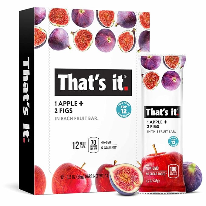 That???it. Variety, 100% Natural Real Fruit Bar, High Fiber Vegan, Gluten Free Healthy Snack, Paleo for Children & Adults, Non GMO No Added Sugar (Blueberry, Strawberry, Fig) (36 Pack)