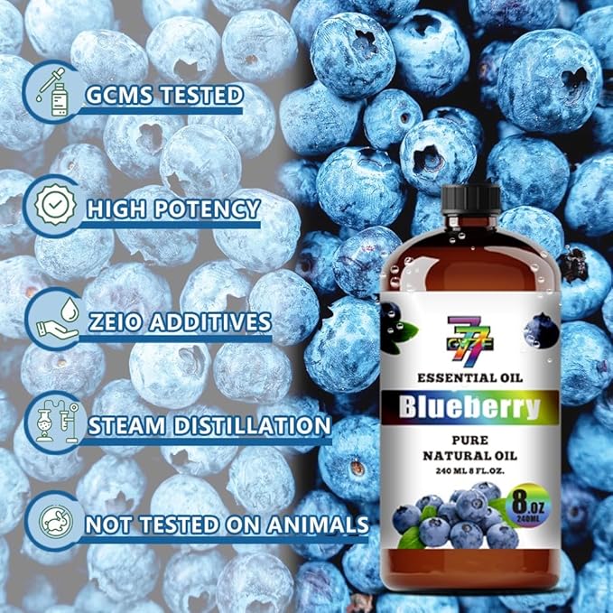 Blueberry Essential Oil (8 oz / 240 ml) ??Blueberry Oils for diffusers, humidifiers, Home Baths, Cleaning Products, Yoga, DIY Soaps and DIY Scented Candles