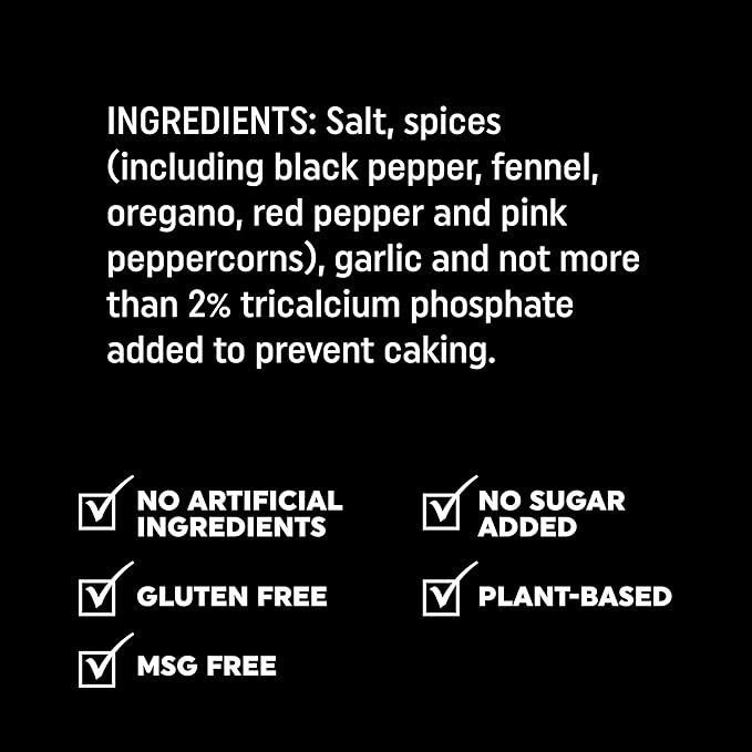 Fire & Smoke Society Steak King Steak Seasoning | BBQ Rubs for Smoking and Grilling Meat | Filet Mignon, Ribeye, Beef, Lamb and Burgers | BBQ Rubs and Spices | Large (2-Pack)
