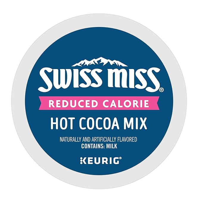 Swiss Miss Sensible Sweets Light Hot Cocoa, Keurig Single-Serve Hot Chocolate K-Cup Pods, 96 Count