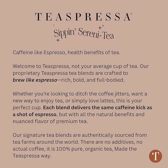 Tea Latte Sampler Kit by Teaspressa – Tasting Set with 4 Signature Organic Tea Blends & 4 Luxe Sugar Cubes – Black, Green, Rooibos Teas – Rose, Vanilla, London Fog – Gift Set