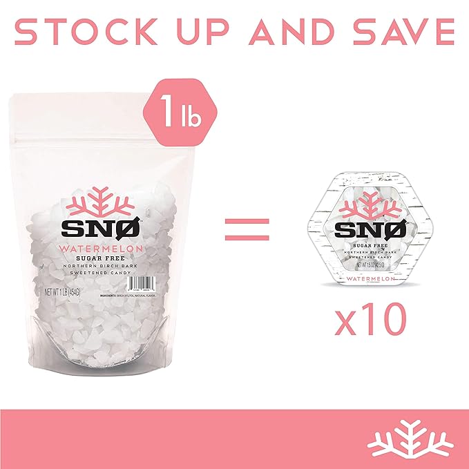 SNØ Fruity Assortment Xylitol Candy Chips (3-Pack) - SNØ 1.5oz Tin - Sugar-Free Candy | Pure Birch Xylitol | Low-Carb, Diabetic-Friendly | Vegan, Non-GMO, Gluten-Free Kosher, Keto-friendly