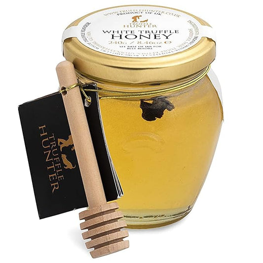 TruffleHunter - White Truffle Honey - Acacia Honey Condiment - 8.46 Oz