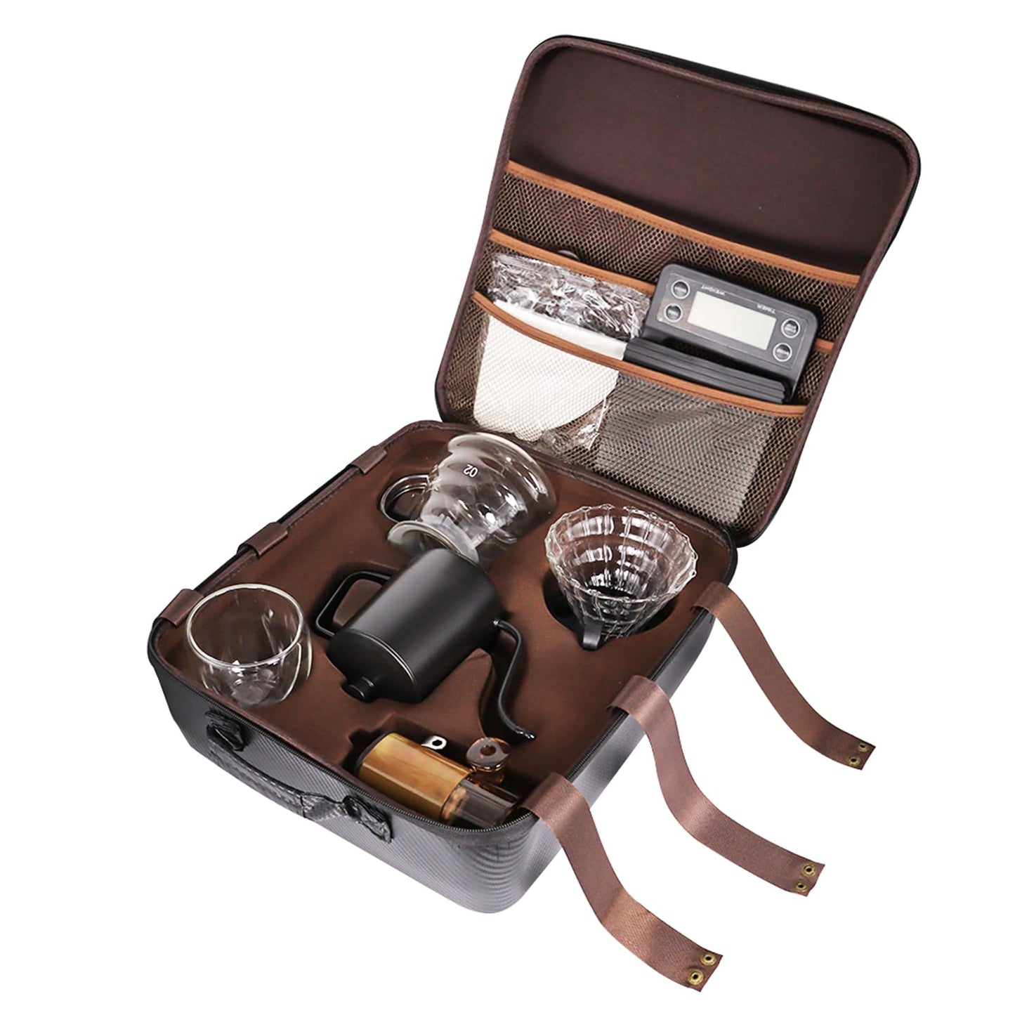SOTECH Pour Over Coffee Maker Set, Coffee Kettle Scale, Pour Over Coffee Dripper, Bean Grinder