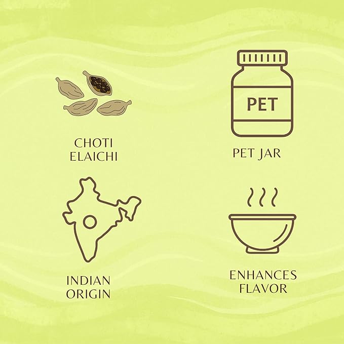 AYURVEDASHREE Green Cardamom Whole Pods, Hari Elaichi (Elettaria cardamomum) - 100g| Jumbo Size | Premium Quality | Vegan, Non-GMO & Gluten Free | All Natural |Product of India