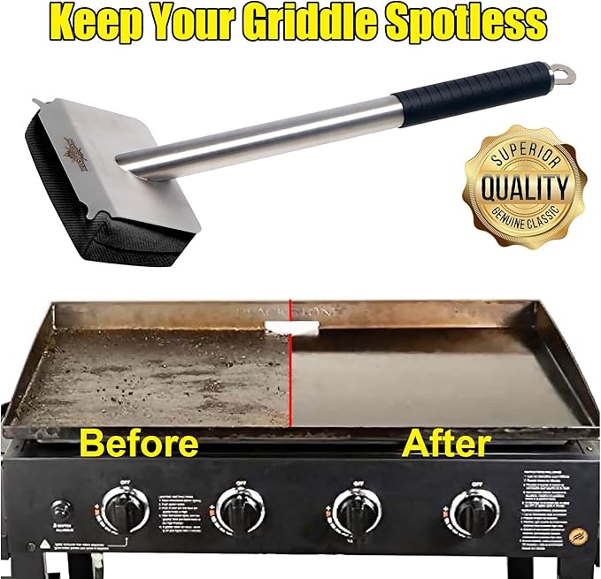 Steam Grill Brush Bristle Free,[Ultra Safe & Efficient] Grill Cleaner for Outdoor Grill,BBQ Replaceable Scraper Cleaning Head,Grill Brush BBQ Accessories,Gifts for Men/Dad ??,<div>