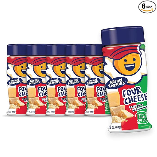 Kernel Season's Four Cheese Flavored Popcorn Seasoning, 2.40 Ounce (Pack of 6)