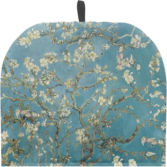 Blossoming Almond Tree Teapot Cover Tea Cozy for Teapot Insulated Kitchen Accessory Tea Pot Cozy for Keeping Warm Brown Home Decor