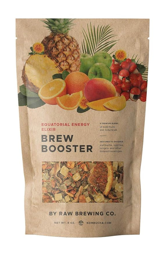 Kombucha.com Equatorial Energy Elixir Brew Booster ??Premium Botanical Kombucha Flavoring Blend for Home Brewed Kombucha, Tea, Sangria & More ??Easy & Delicious Flavors for Your Kombucha Starter Kit ??(8 ounce)