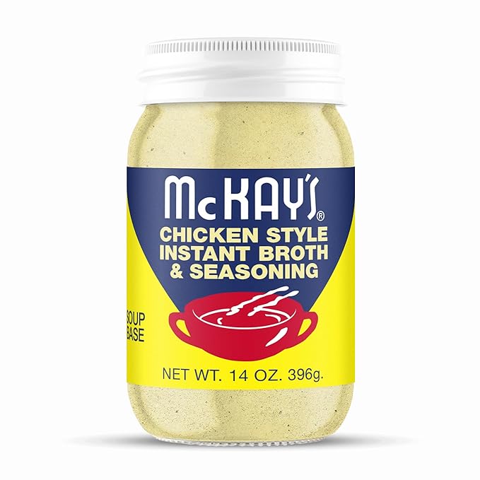 McKay's Chicken Flavored Soup Seasoning, Gluten Free, Vegetarian Instant Broth, Bullion Powdered Seasoning, Good on Meats, Veggies or in Soup! (Original Chicken, 1 Pack)