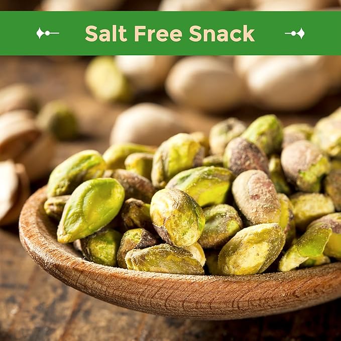Sincerely Nuts Pistachios Roasted and Unsalted Kernels No Shell, No Salt Healthy Snacks for Kids and Adults Shelled Convenient Snack Low Sodium, Vegan, Kosher Gluten Free 3 LB Bag
