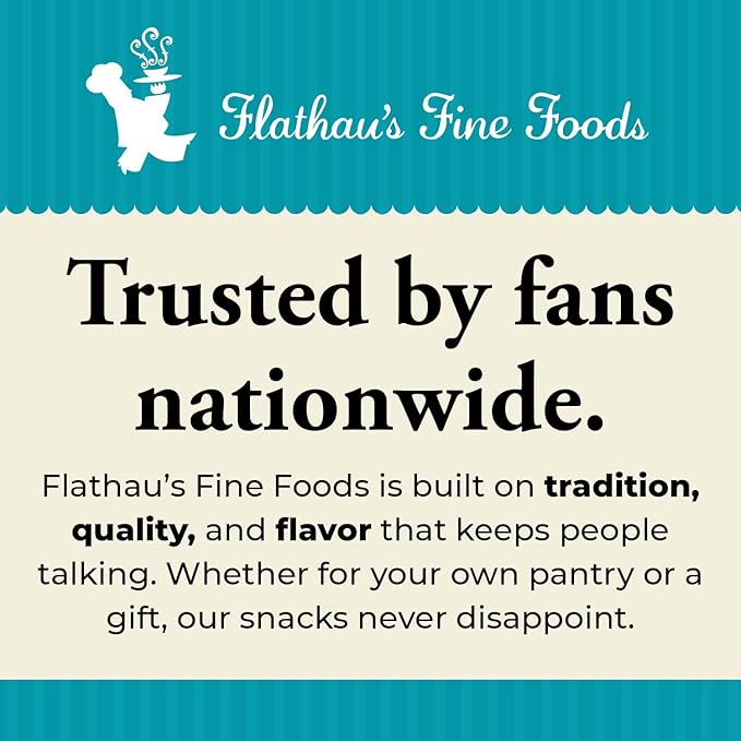 Flathau?셲 Fine Foods, Gourmet Shortbread Cookies, Handcrafted All Natural Artisan Bites, Southern-Baked Sweet Snaps with a Buttery Finish (Peppermint, 8oz)