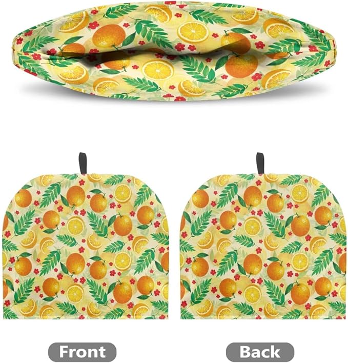 Tea Cozy Yellow Orange Print Creative Insulated Tea Cosy Extra Thick Home Kitchen Decoration Creative Gifts Dust Teapot Cover Kitchen Accessories for Travel