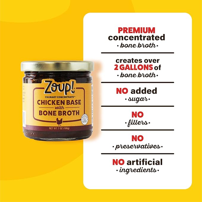 Zoup! Good, Really Good Chicken Bone Broth Culinary Concentrate, 2 Pack, 7 Oz Each