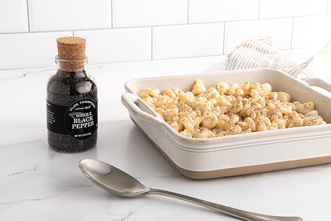Olde Thompson Whole Black Peppercorns, Refill for Pepper Grinders, 6 Ounce