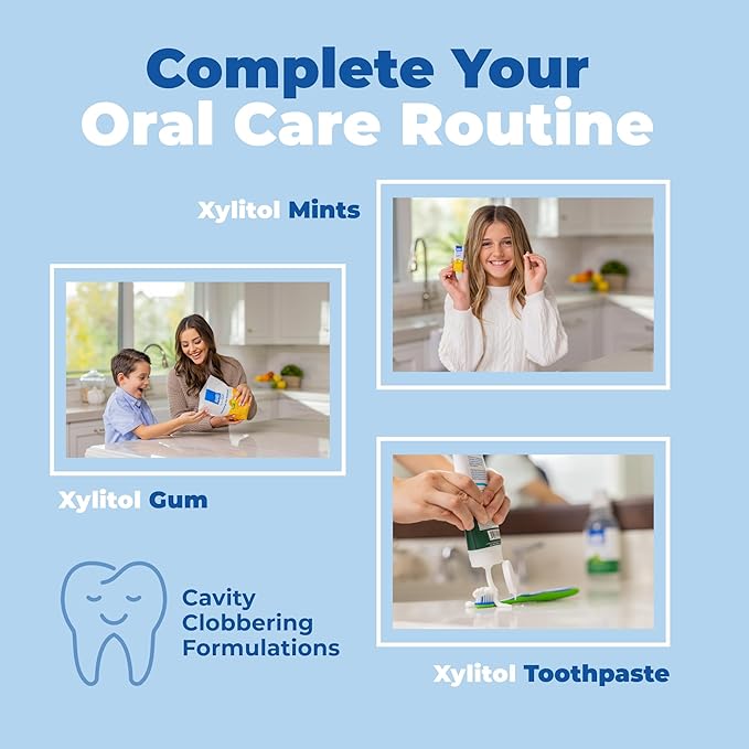 Epic 100% Xylitol Mints - Aspartame Free, Sugar Free - Peppermint Flavored Mints, 55 Pieces (Pack of 5)