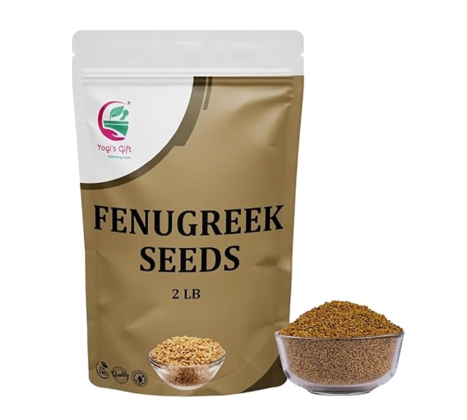 Fenugreek Seeds 2 LB, 100% Pure & Natural, Perfect for Cooking, Herbal Uses and Overall Wellness, 2 LB Bulk Pack - By Yogi?셲 Gift짰