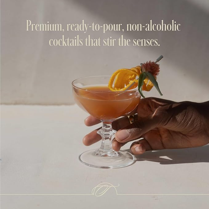 Tilden Tandem, Non-Alcoholic Cocktail, Vegan and No Sugar Added, Tart Cherry, Bitter Orange, American Oak, 750ml (Pack of 3)