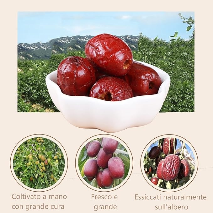 25 Packs of Chinese Crispy Red Dates,Dried Dates Crisp And Unpitted For Snacks And Baking, aAlternative To Pitted Dates??,<div>