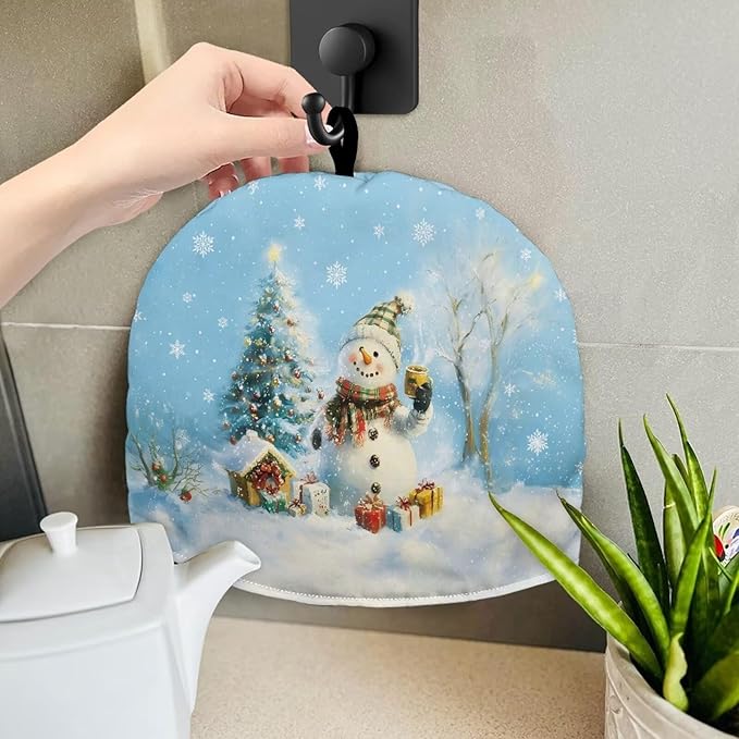 Cute Dogs Tea Cozy for Teapot - Insulated Soft Tea Cozie Covers Small Teapot Warmers for Keeping Warm, Dust Cover, Christmas