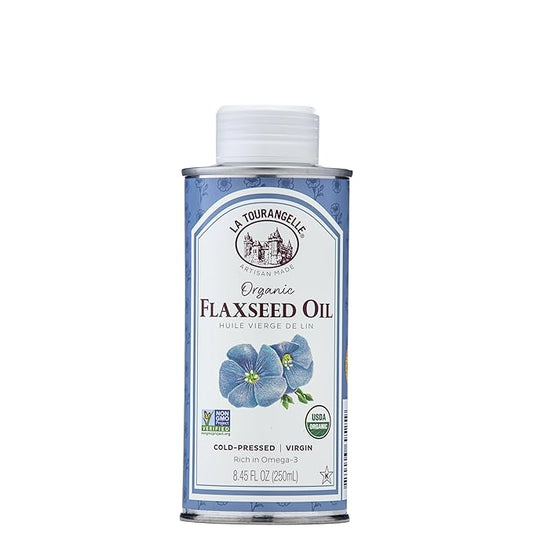 La Tourangelle, Organic Flaxseed Oil, Essential Omega-3 to Improve Heart Health, Vegan, Non-GMO
