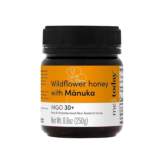 me today - Wildflower Honey with Manuka MGO 30+ from New Zealand (8.8 oz) Authentic, Raw & Unpasteurized