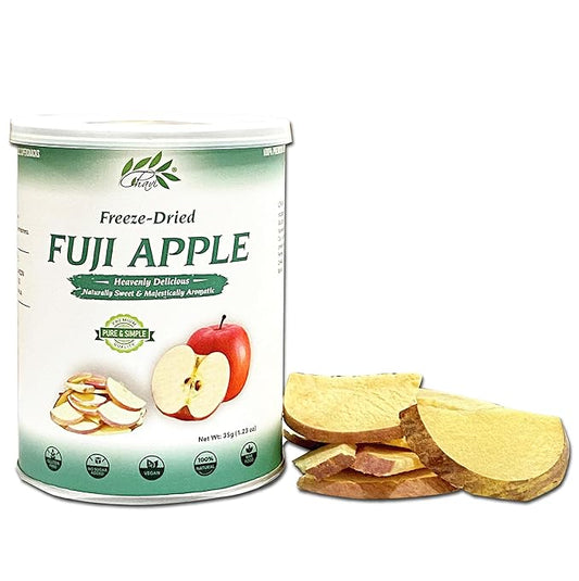 CHAVI Freeze-Dried Apple | Healthy Superfood | No Added Sugars or Preservatives | Non-GMO, Vegan, Gluten-Free | Long Shelf Life | 2 oz Can