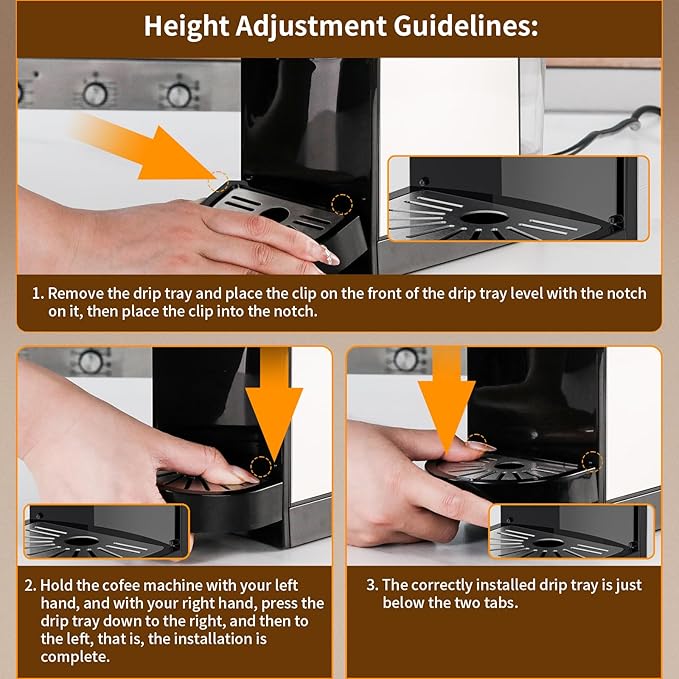 KOTLIE 19Bar Single Serve Coffee Maker, 5in1 Espresso Machine for Keu* kcup Capsules/Nespresso Original/Dolce Gusto/Ground Coffee/44mm ESE, Level 7 Water volume, Hot&Cold Brew Coffee Machine