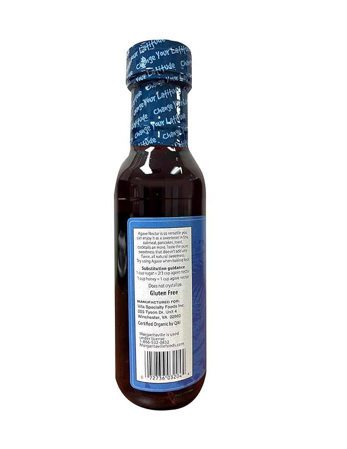 Margaritaville Organic Blue Agave Nectar, 17 Ounce (Pack of 6)