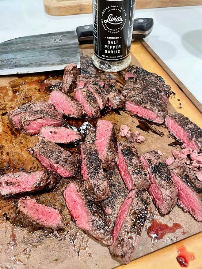 Livia's Salt Pepper Garlic Seasoning | Unlocks & Elevates Flavors of Steak, Chicken, Burgers & More
