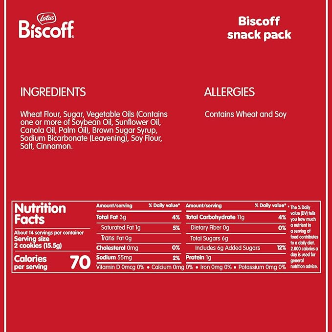 Lotus Biscoff Airplane Cookies, Caramelized Biscuit Cookies, Two-Pack (80 Count), Vegan
