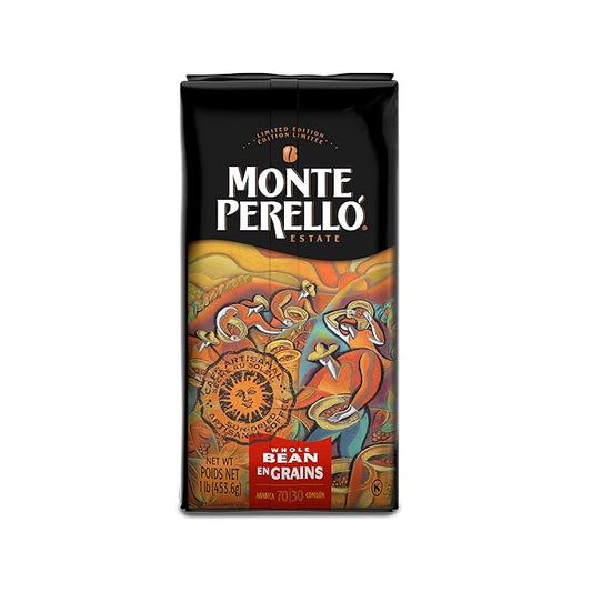 Monte Perelló, 16 oz Bag (1 LB/ 453.6 g), Whole Bean Coffee, Medium Roast - Product from the Dominican Republic (Pack of 1)