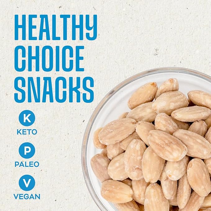 AlmondRx | Heart Healthy Skinless Lightly Salted California Almond Snack Packs | Fortified with Vitamin D | Plant Protein | Keto | Vegan | No Sugar Added (6 Pack, 5 Pepper Blend)