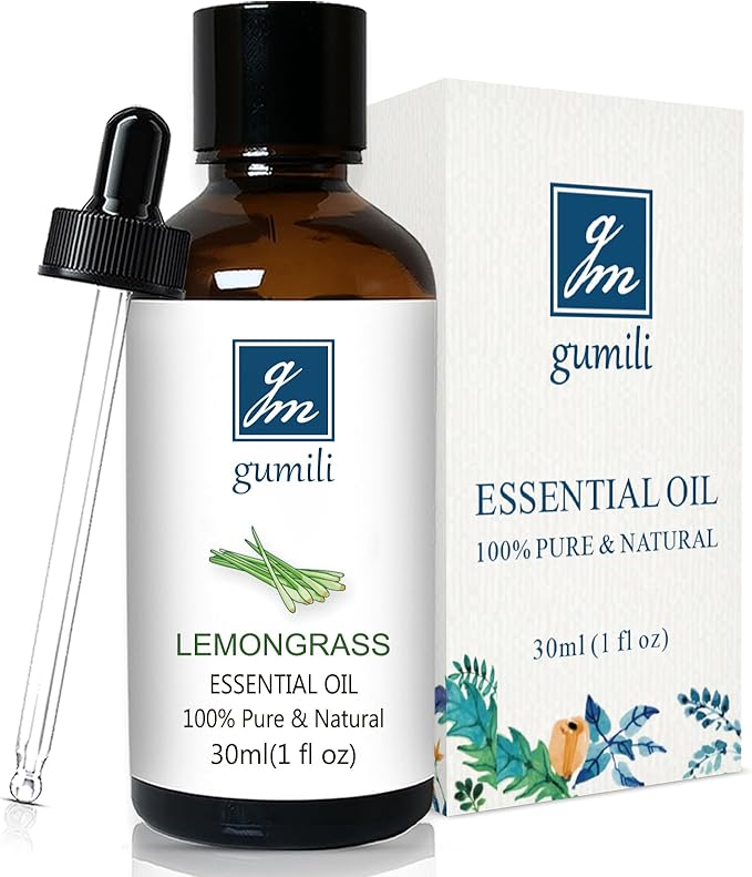 Lemongrass Essential Oil 1 Oz ??100% Pure Natural Lemongrass Oil for Diffuser, Skin, Body, Spray, Massage & DIY, Fresh Citrus Aroma