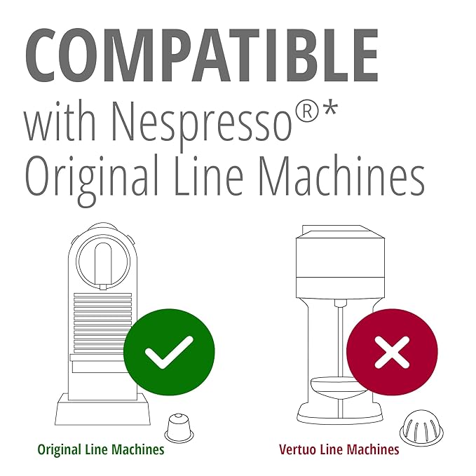 Gourmesso 50ct Espresso Coffee Pods I 50 Nespresso Compatible Coffee Pods I Proudly Fairtrade | Dark Roast I High Intensity 10 I Compatible with Nespresso Original Machines I Ristretto Blend Forte