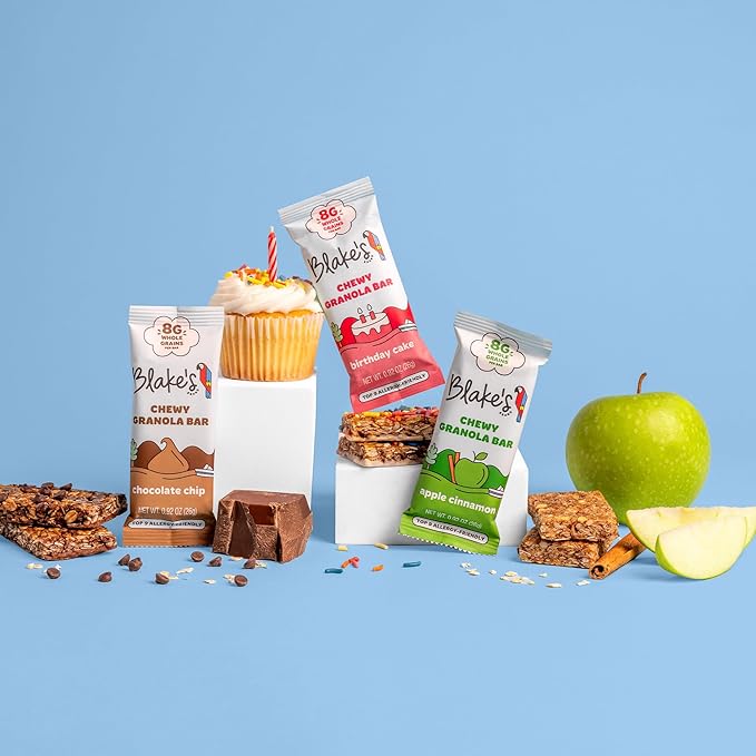 Blake’s Seed Based Chewy Granola Bars — Variety Pack (24 Count), Vegan, Gluten Free, Nut Free & Dairy Free, Healthy Snacks for Kids or Adults, School Safe, Low Calorie Soy Free Snack
