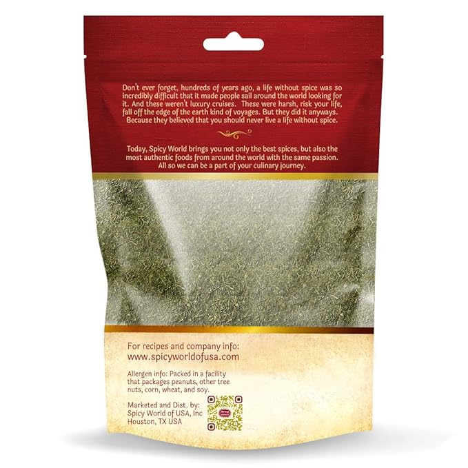 Spicy World Dill Weed 7 Ounce Bag | Perfect Seasoning and Spice for Salads and Soups