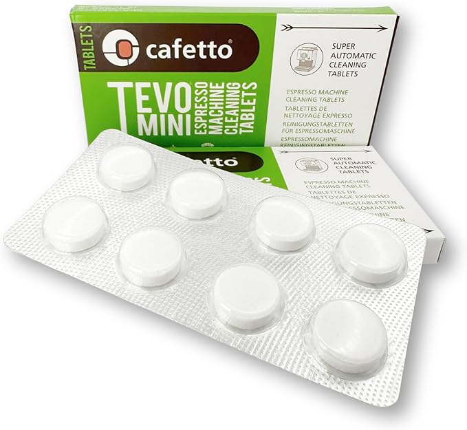 Espresso Machine Cleaning Tablets - set of two packs. 2 x TEVO MINI 8 tablets