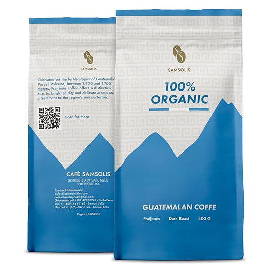Ground coffee, Ground coffee dark roast, 100% Guatemalan Coffee, Fraijanes ground coffee flavored, Coffee in a 14oz bag
