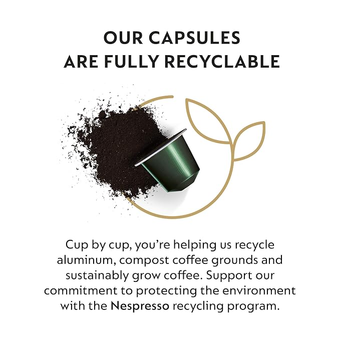 Nespresso Capsules Original Line, Capriccio, Medium Roast Espresso Coffee, 50 Count Coffee Pods