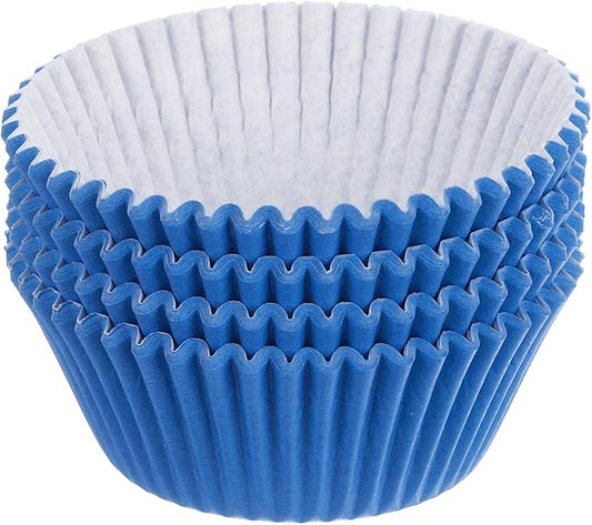 uxcell 100 Pcs Cupcake Liners, Muffins Paper Baking Cups Wrappers Standard Greaseproof for Baking Cupcake Wrapper, Blue