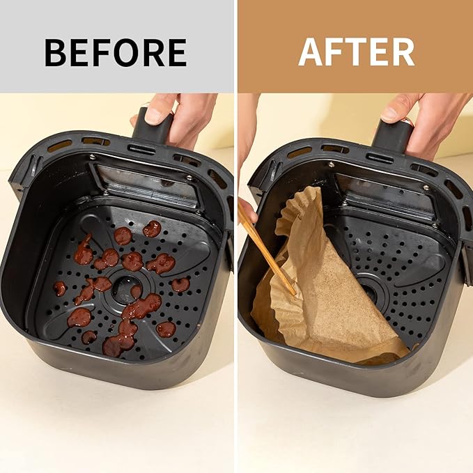 Air Fryer Liners For Ninja Foodi Smart Xl Air Fryer,120Pcs Air Fryer Disposable Paper Liner, Parchment Liners For Ninja FG551 6-in-1 Indoor Grill,Rectangular
