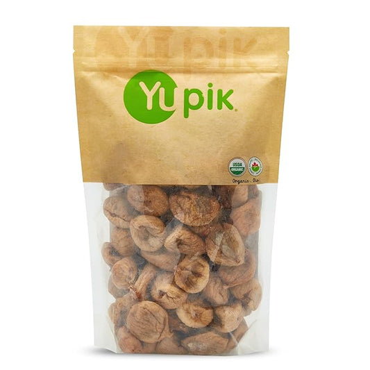Yupik Organic Natural Figs, 2.2 lb (35.2 oz), Gluten-Free, Non-GMO, Vegan, Whole Dried Fruits, Naturally Sweet, No Sulphites, No Added Sugar, Good Source of Fiber, Healthy Snacks, Ideal for Baking