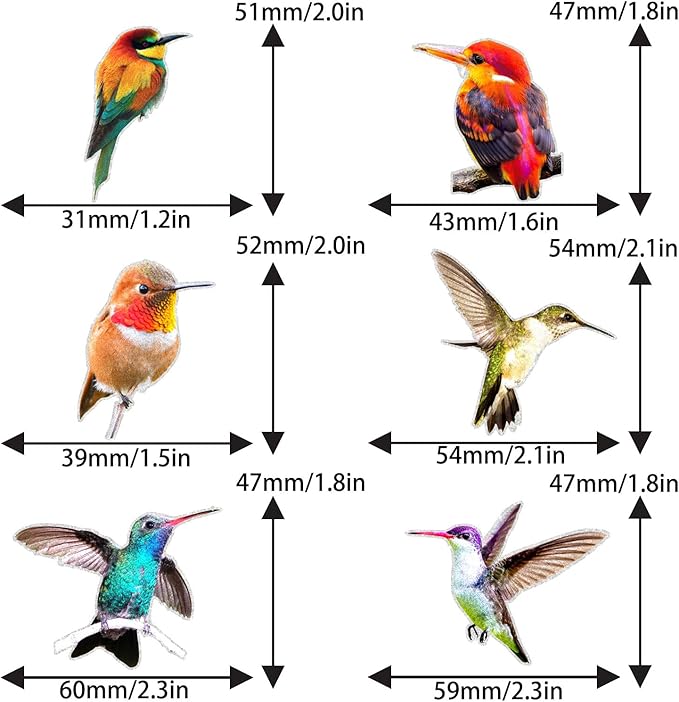 Picks 18 Pcs Hummingbird Dessert Cupcake Toppers Set Bird animals Theme petBaby Shower Boys Girls Happy Birthday Party Decorations