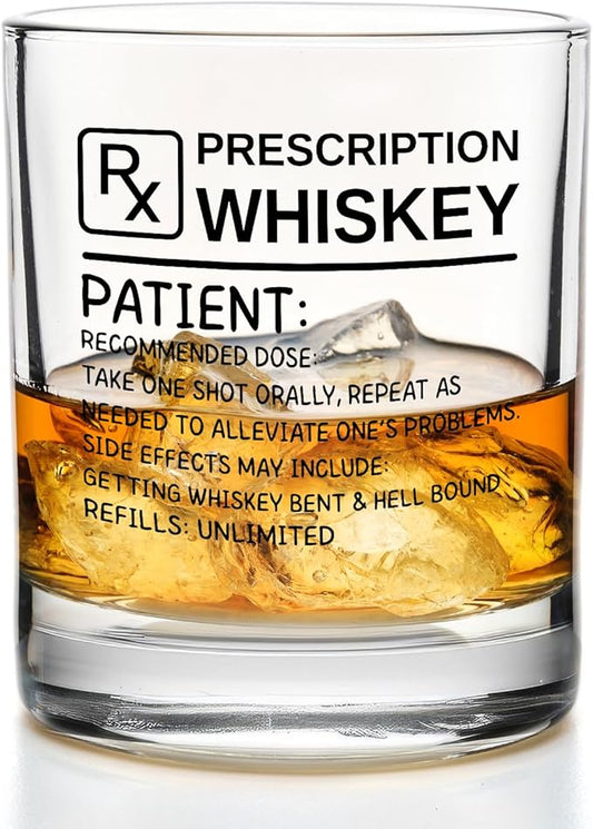 Funny Whiskey Glasses 10 oz, Funny Gag Gifts for Dad Men Boyfriend Husband, Old Fashioned Rocks Glasses for Drinking Scotch Bourbon Cocktail Liquor Vodka