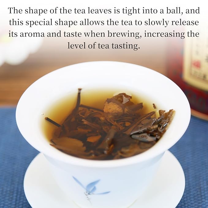 XIXICHA Shou Mei White Tea Pearls Tea Aged White Tea Dragon Pearls Tea Shoumei Tea Fuding White Tea Balls Chinese Tea White Bai Cha Long Zhu 白茶 寿眉 老白茶 福鼎白茶 寿眉龙珠