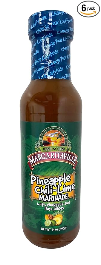 Margaritaville Marinade, Pineapple Chili Lime, 14 Ounce (Pack of 6)