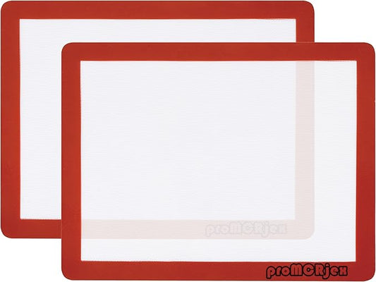 Silicone Baking Mats Half Sheet Non-Stick Cookie Sheet for Baking Silicon Baking Mat Set (12"x 16"Pack of 2)